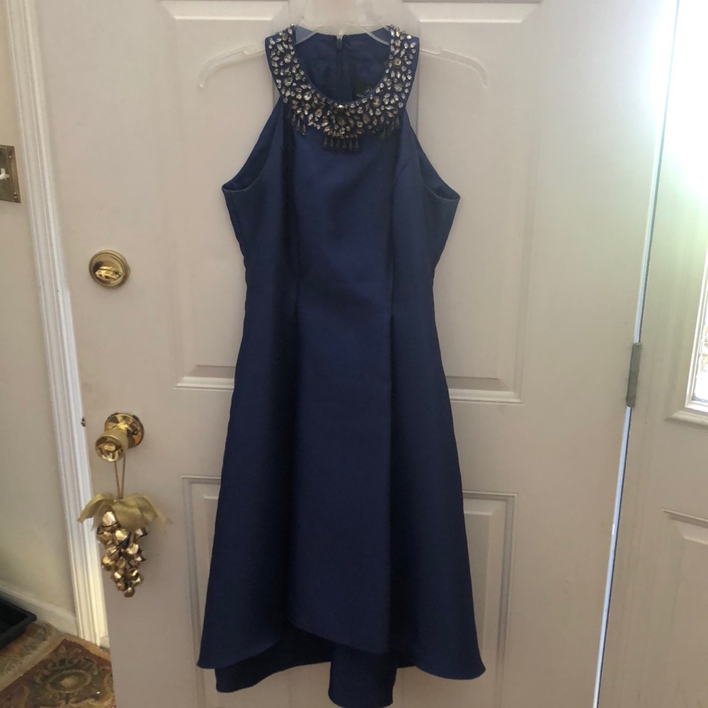 Adrianna Papell Navy Blue Dress
